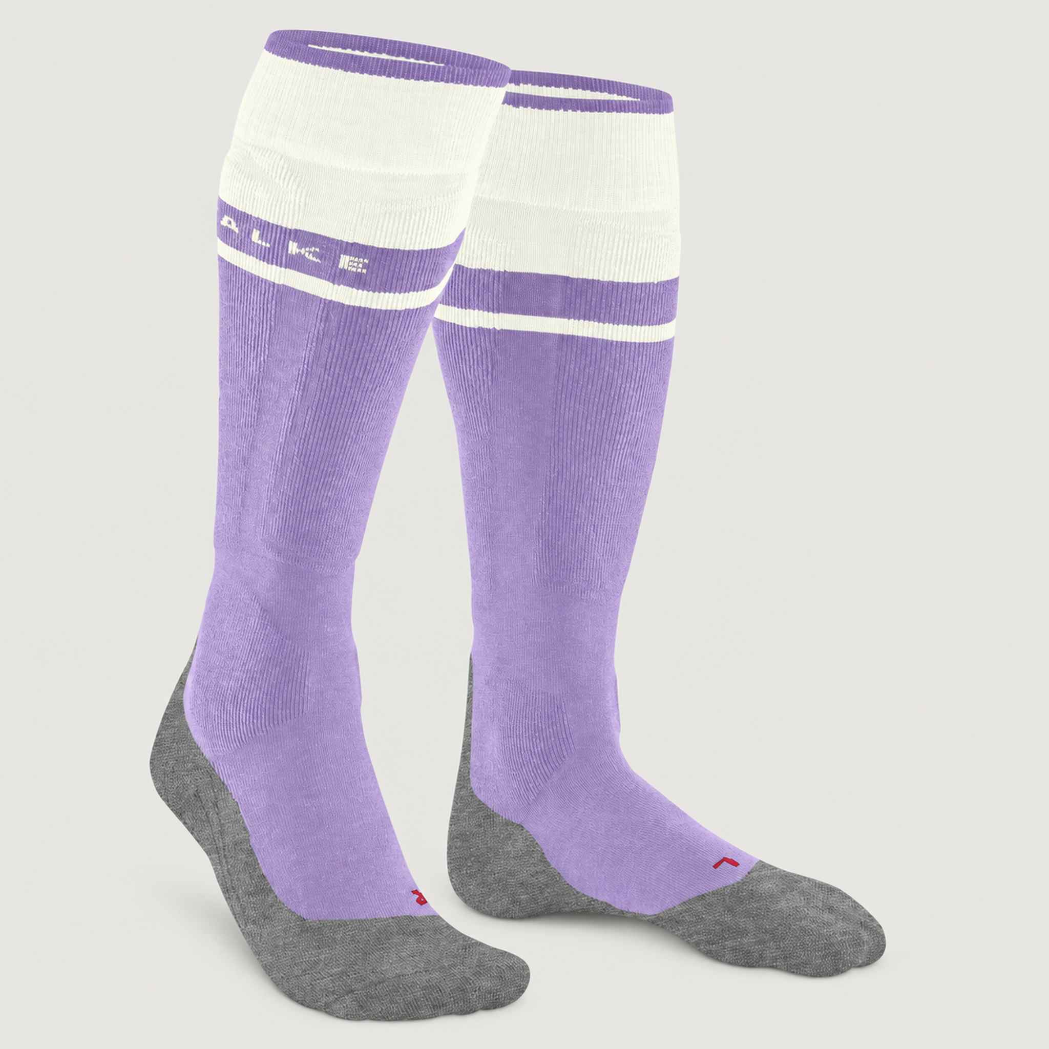 Falke SK2 Women’s Ski Socks in Light Lilac – angle product view