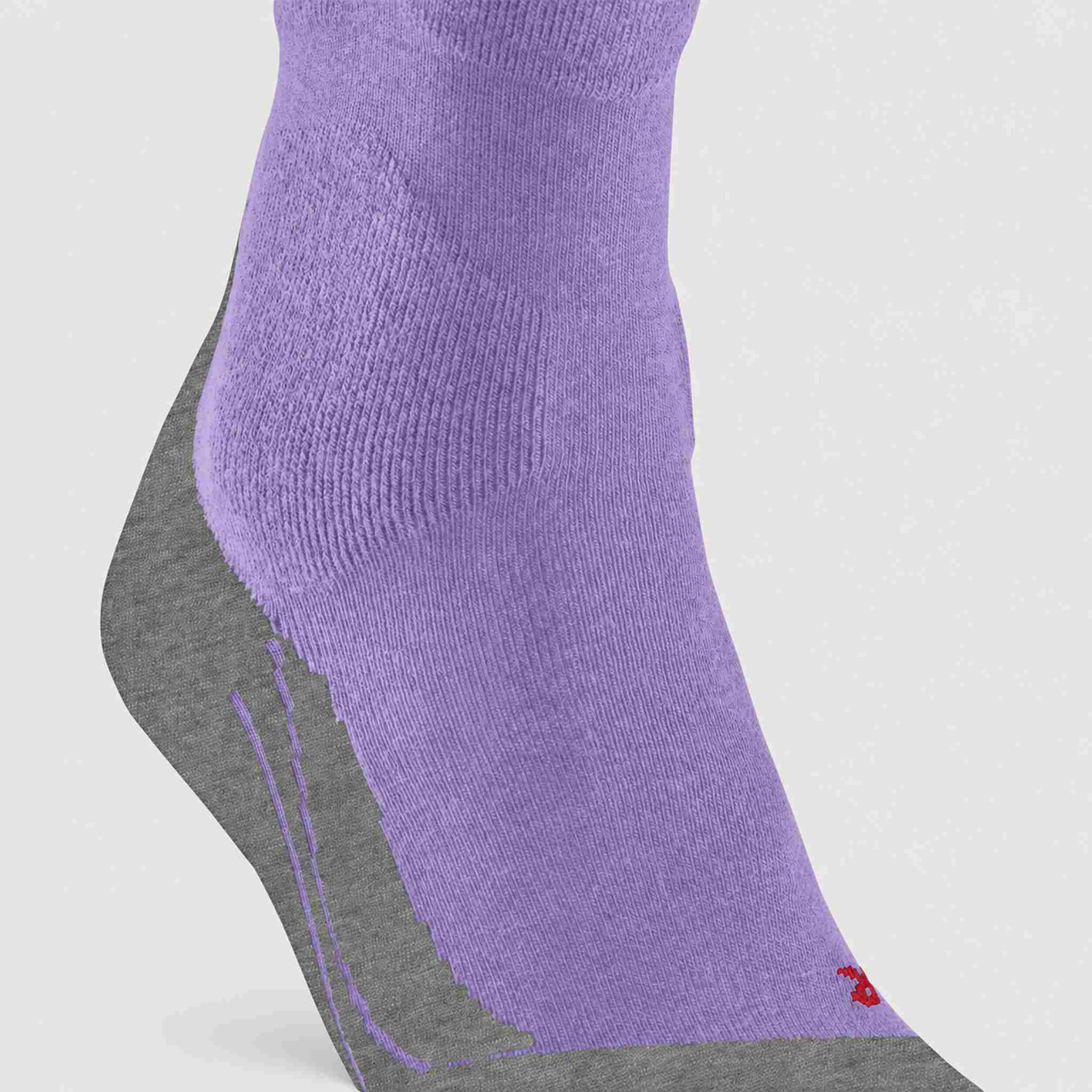 Falke SK2 Women’s Ski Socks in Light Lilac – heel detail product view