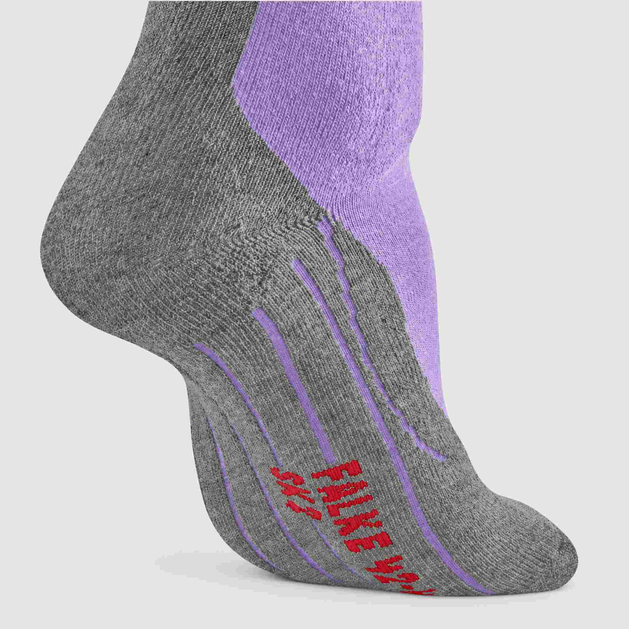 Falke SK2 Women’s Ski Socks in Light Lilac – sole detail product view