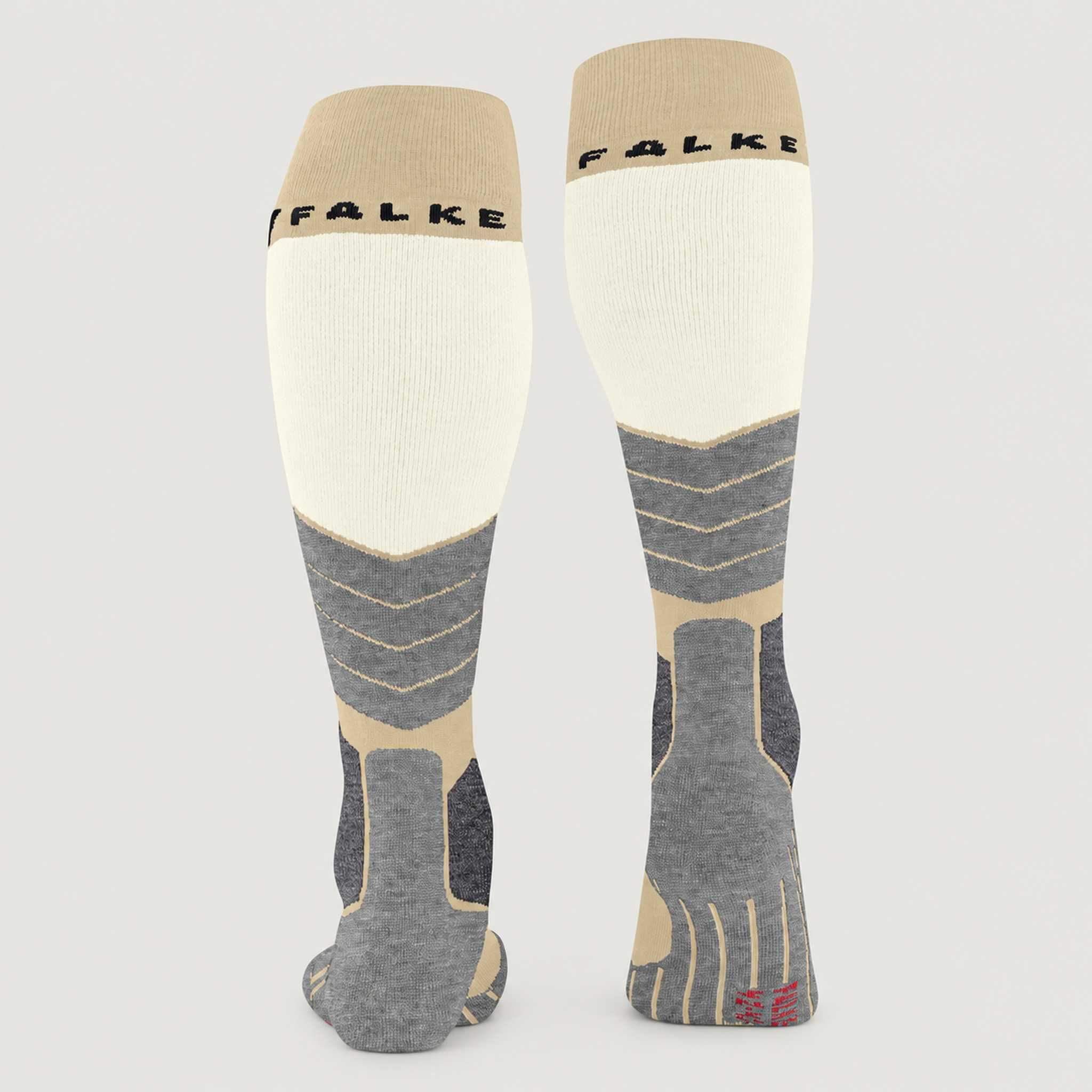 Falke SK2 Women’s Ski Socks in Straw – back product view