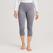 Falke women's Wool Tech 3/4 Leggings in Grey – model front