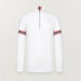 Fera mens Andre Half Zip in White, product front.