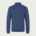 Fera men's Carlos Sweater in Marina Blue, back view.