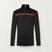 Fera mens Cole Half Zip in Black, product front.