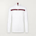 Fera mens Cole Half Zip in White, product front.