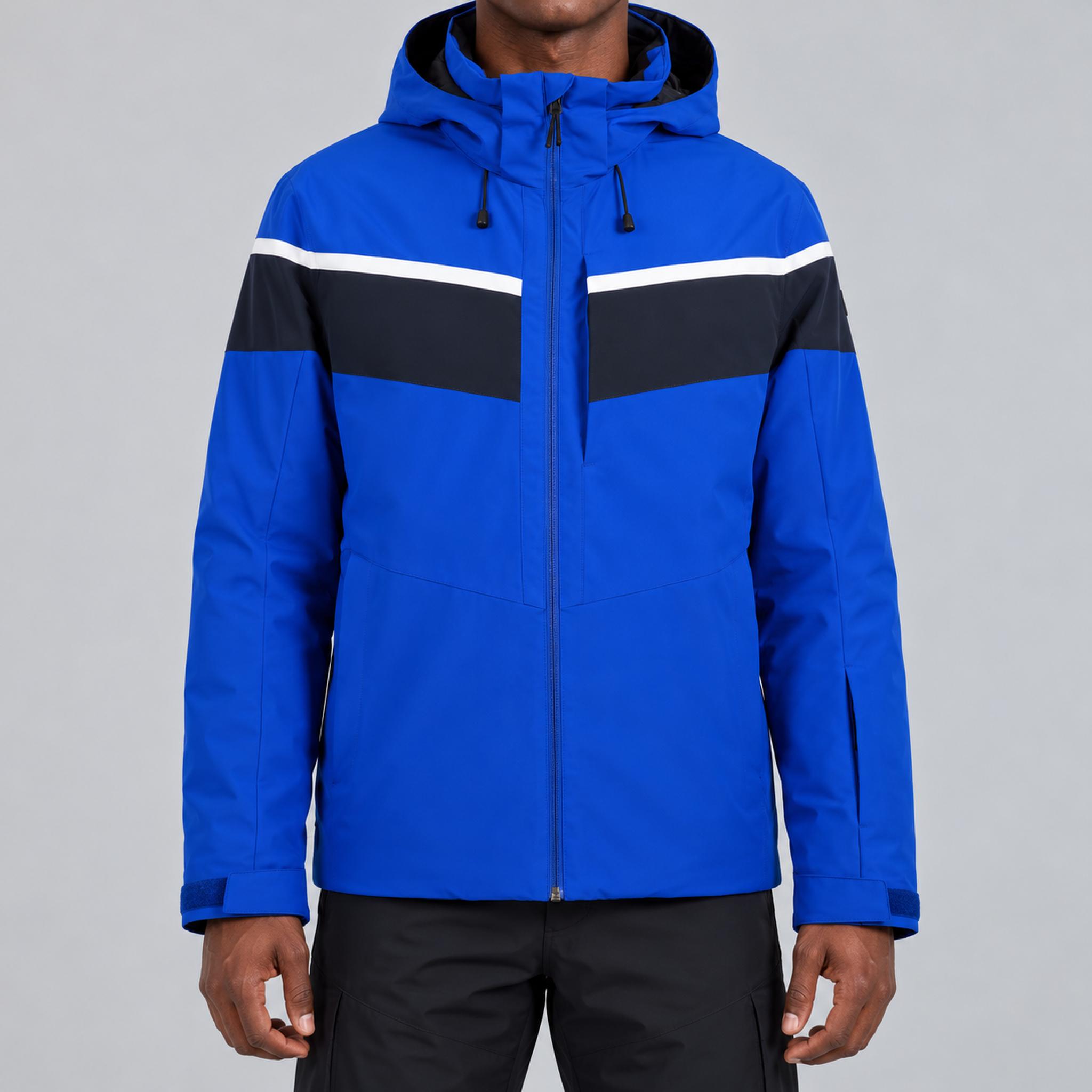 Fera mens Maddox Ski Jacket Cobalt, model front.