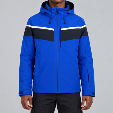Fera mens Maddox Ski Jacket Cobalt, model front.