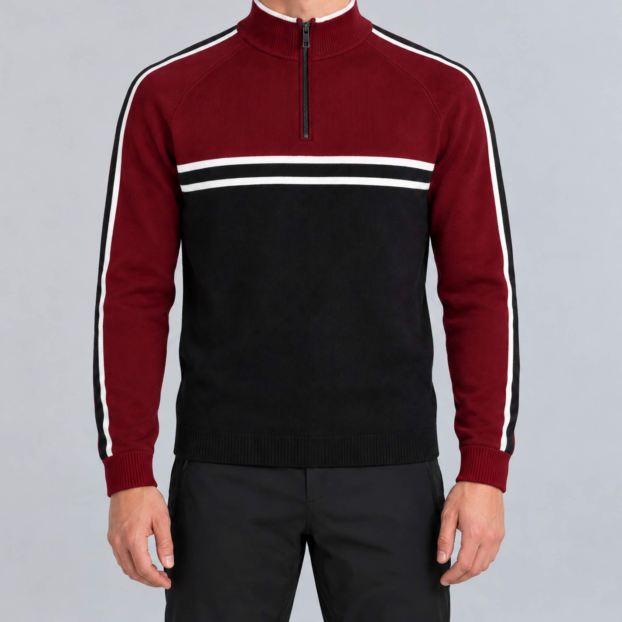 Fera Mathias Sweater Rich Red, model front