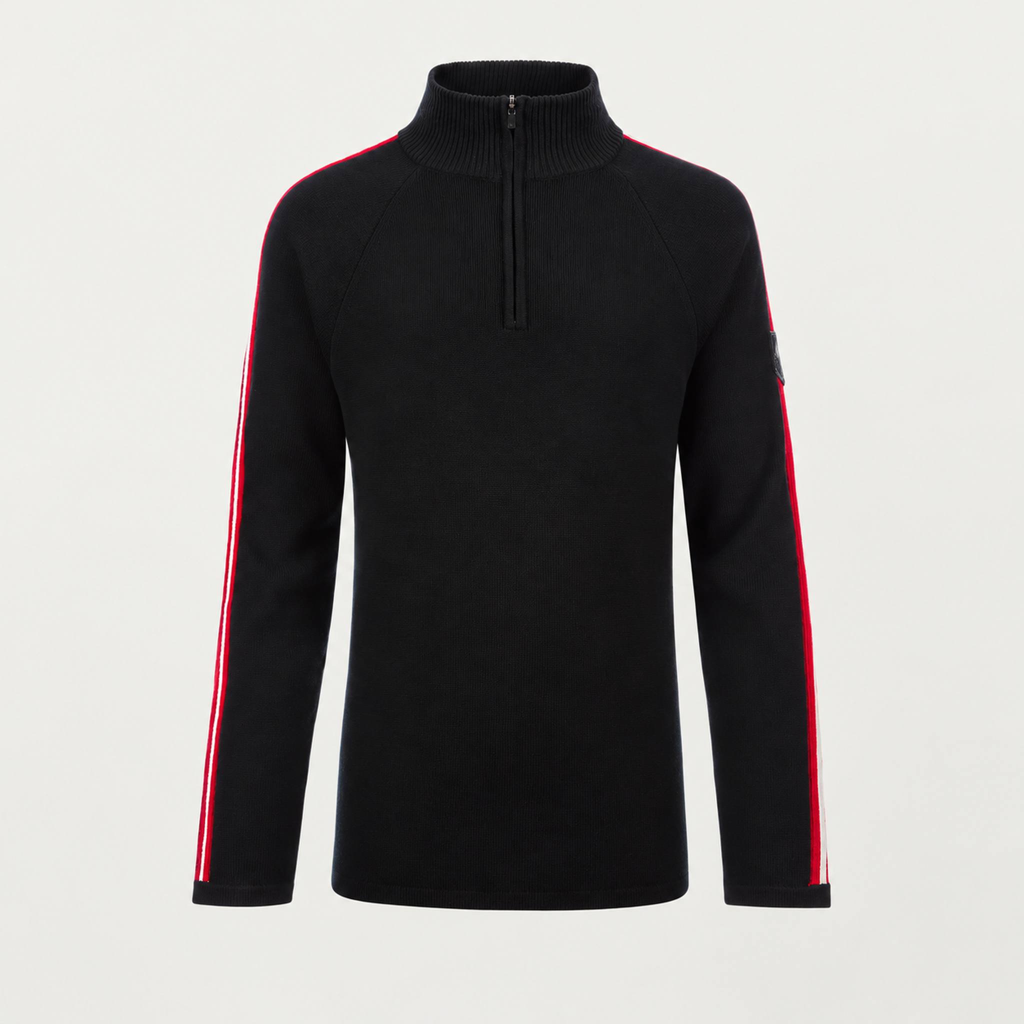 Fera mens Max Sweater in Black, product front.