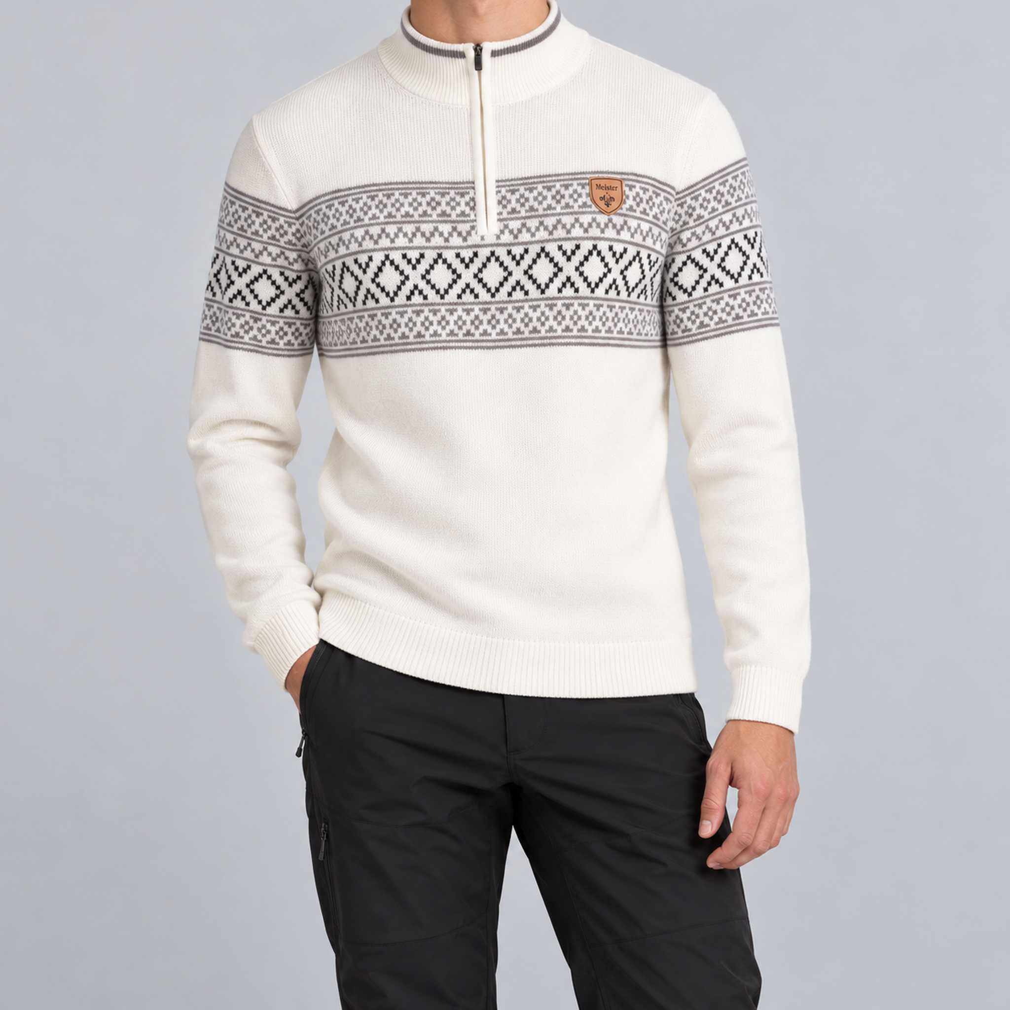 Fera Pablo Sweater Winter White, model outfit