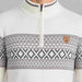 Fera Pablo Sweater Winter White, collar detail
