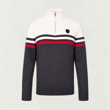 Fera mens Ronan Sweater in Winter White, product front.