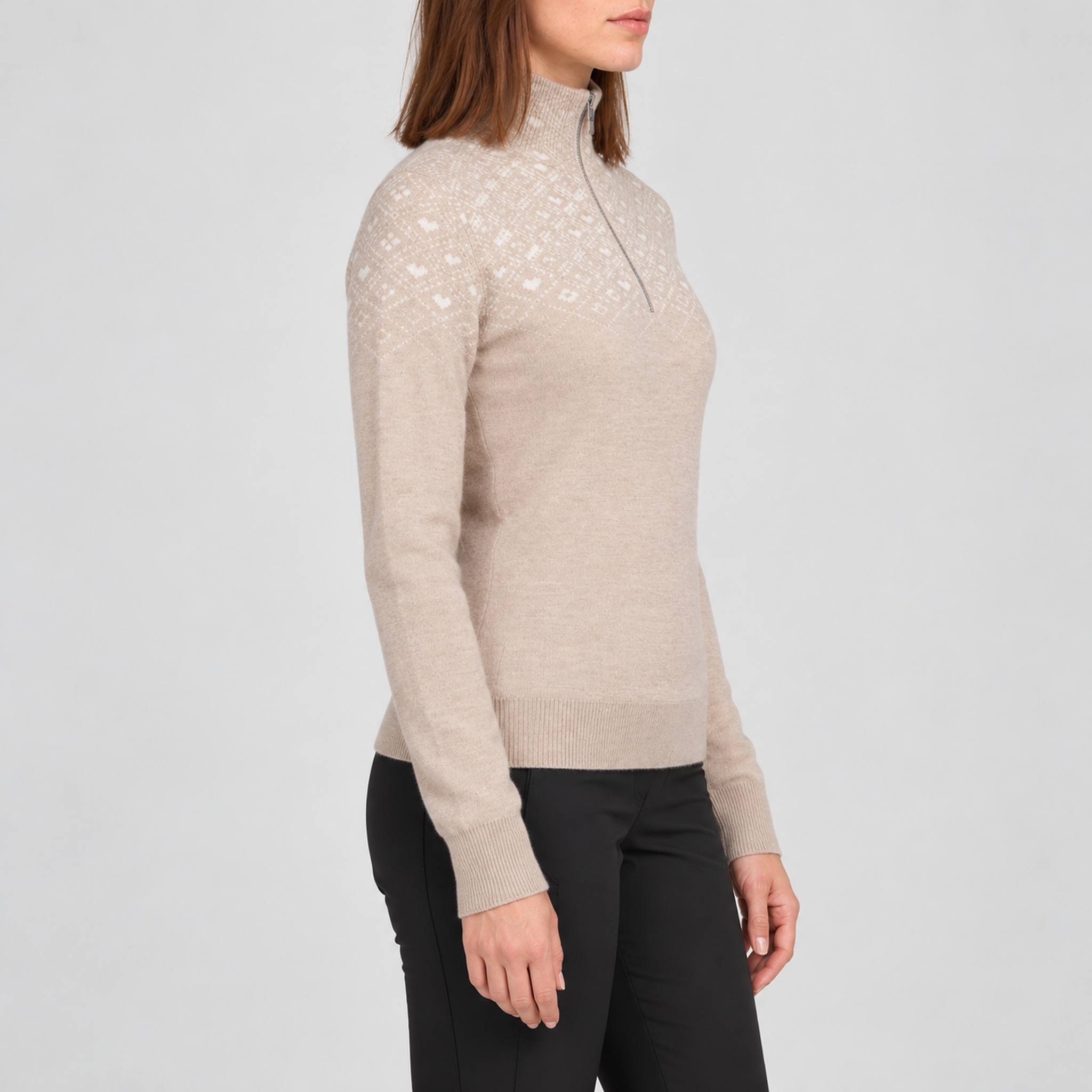 Fera women's Amanda Sweater, model side