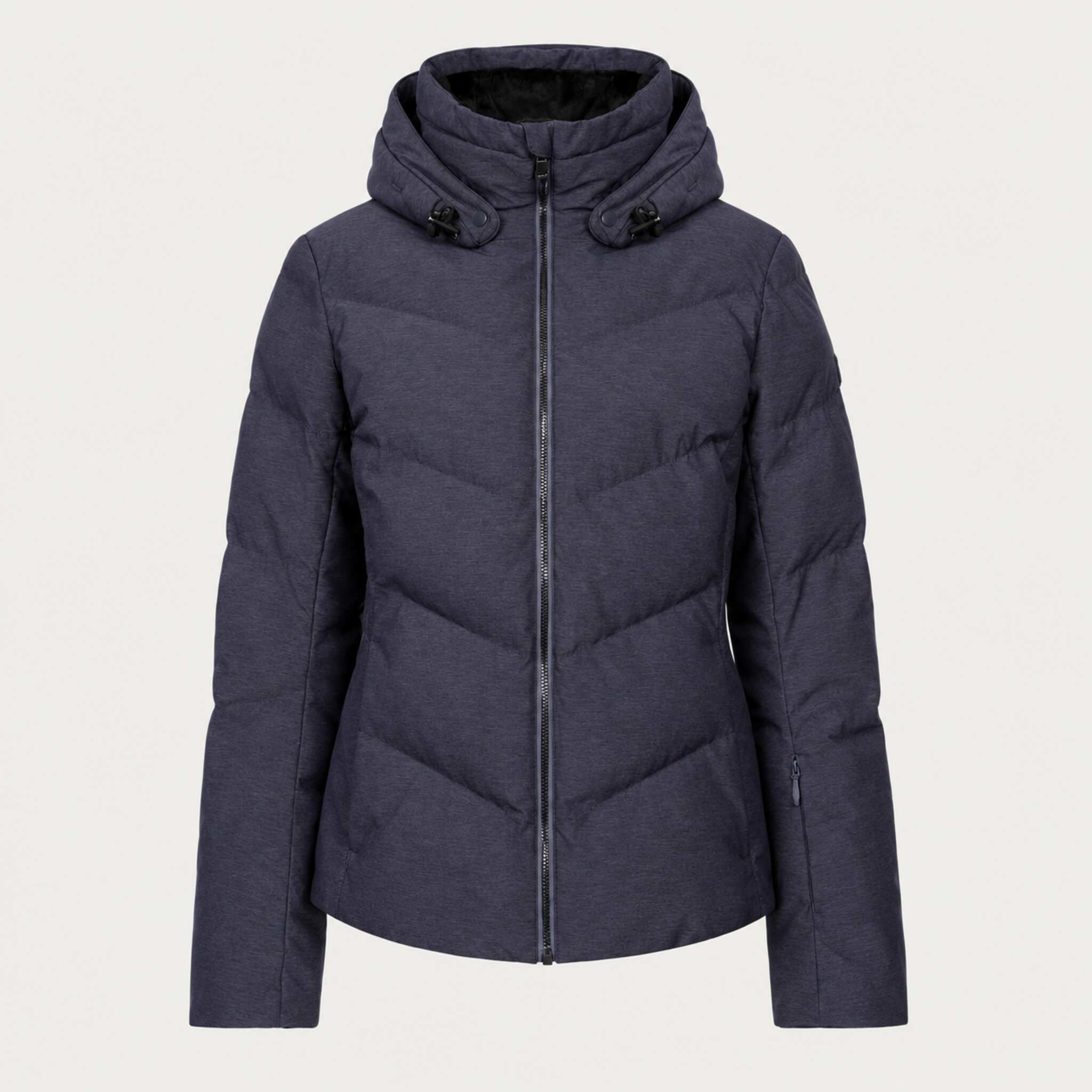 Fera women's Amy Ski Jacket in Indigo, front view.