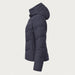 Fera women's Amy Ski Jacket in Indigo, side view.