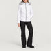 Fera women's Amy Ski Jacket in White, full outfit on model.