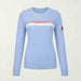 Fera women's Apres Sweater in Sky Blue, product front.