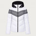 Fera women's Ariel Ski Jacket in White, front view.