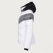 Fera women's Ariel Ski Jacket in White, side view.