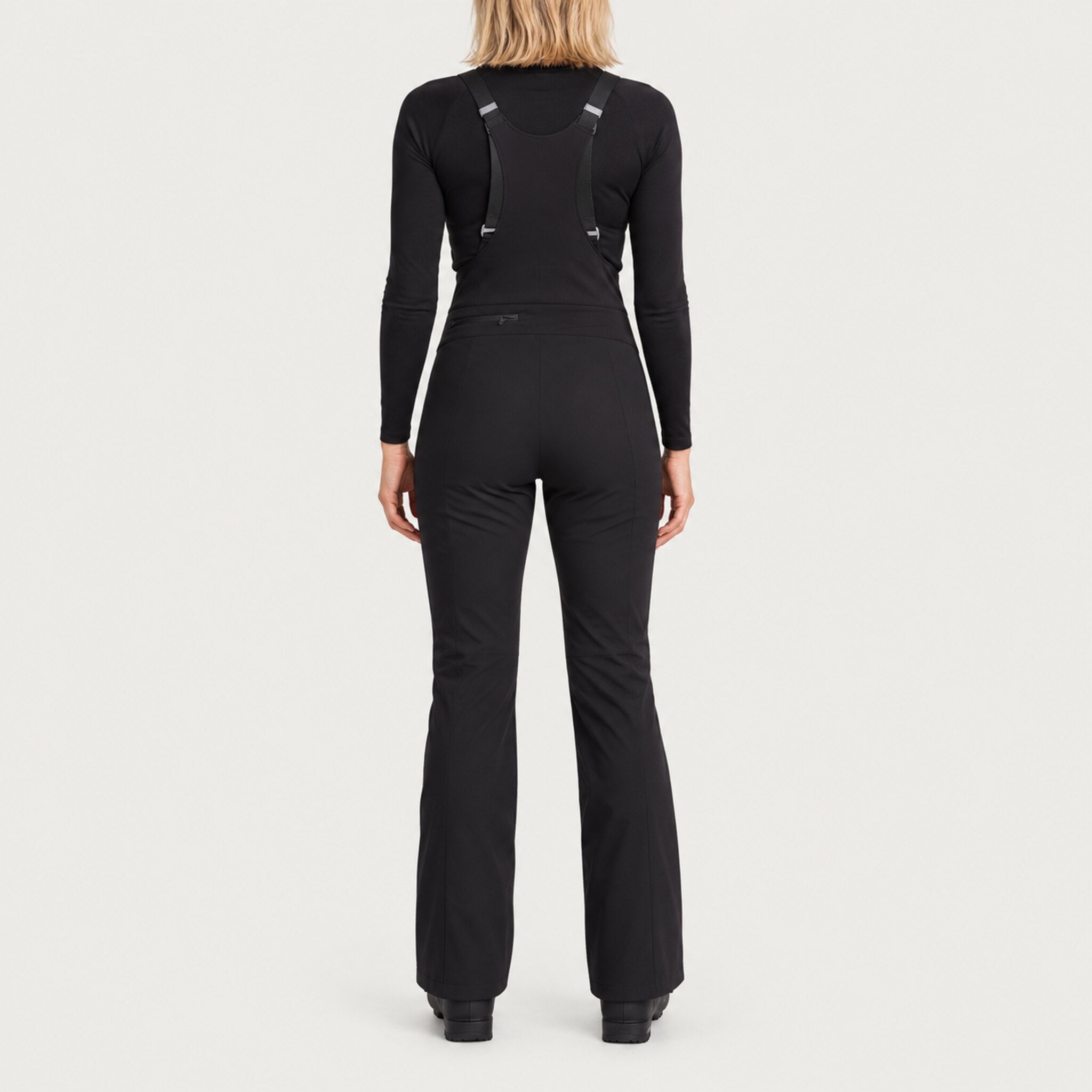 Fera women's Brooke Pant in Black, back view on model.