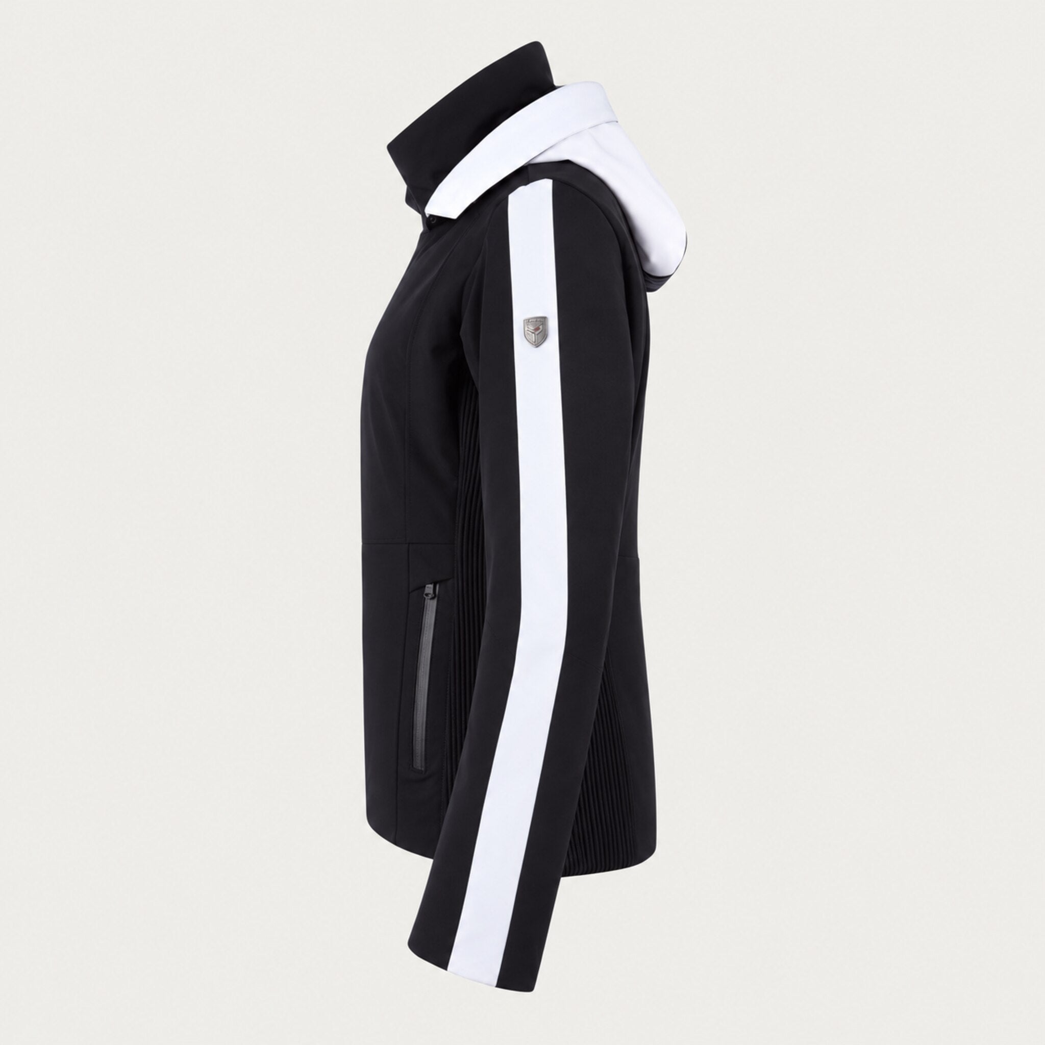 Fera women's Daniella Ski Jacket in Black, side view.