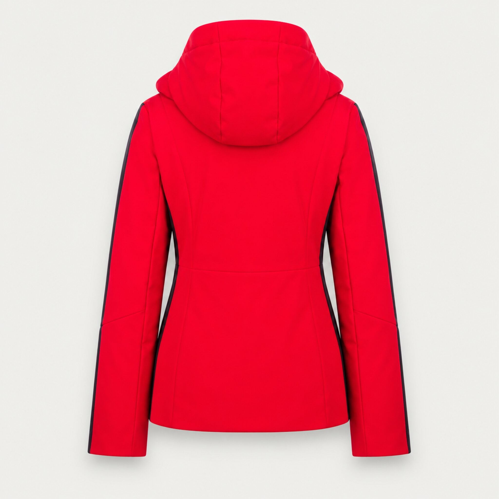 Fera women's Daniella Ski Jacket in Red, back view.