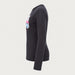 Fera women's Goggle Tee in Black, side view.