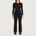 Fera women's High Heaven Pant in Black, front view on model.