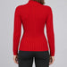 Fera womens Jeannie Sweater Red, model back.