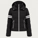 Fera women's Kate Ski Jacket in Black, front view.