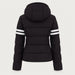Fera women's Kate Ski Jacket in Black, back view.