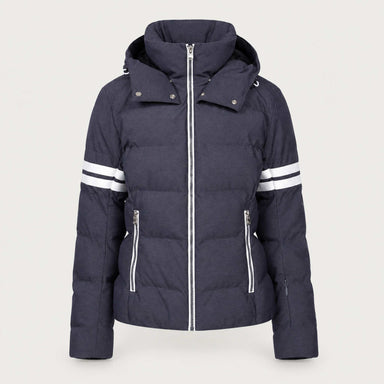 Fera women's Kate Ski Jacket in Indigo, front view.
