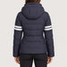 Fera women's Kate Ski Jacket in Indigo, back view on model.
