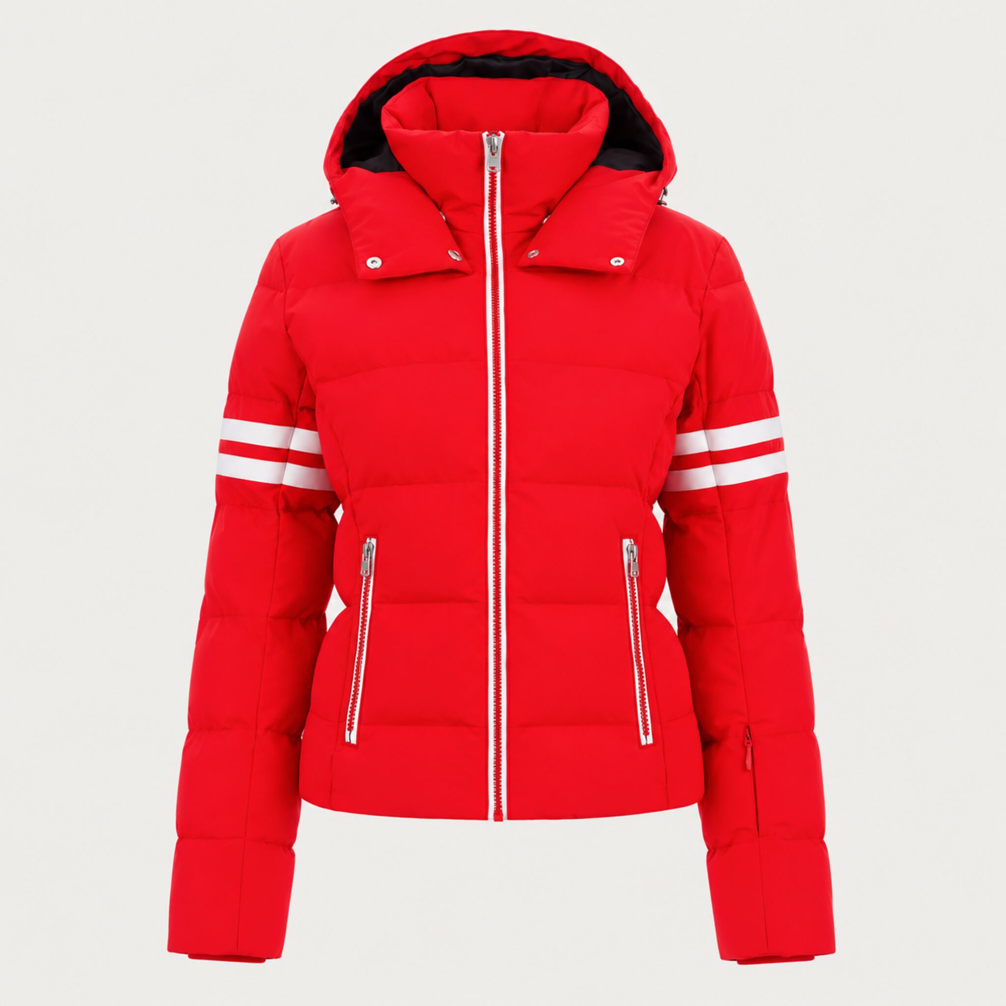 Fera women's Kate Ski Jacket in Red, front view.