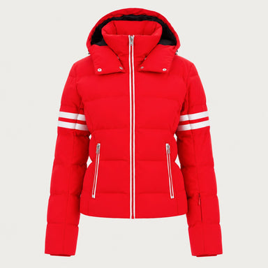 Fera women's Kate Ski Jacket in Red, front view.