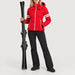 Fera women's Kate Ski Jacket in Red, full outfit on model.