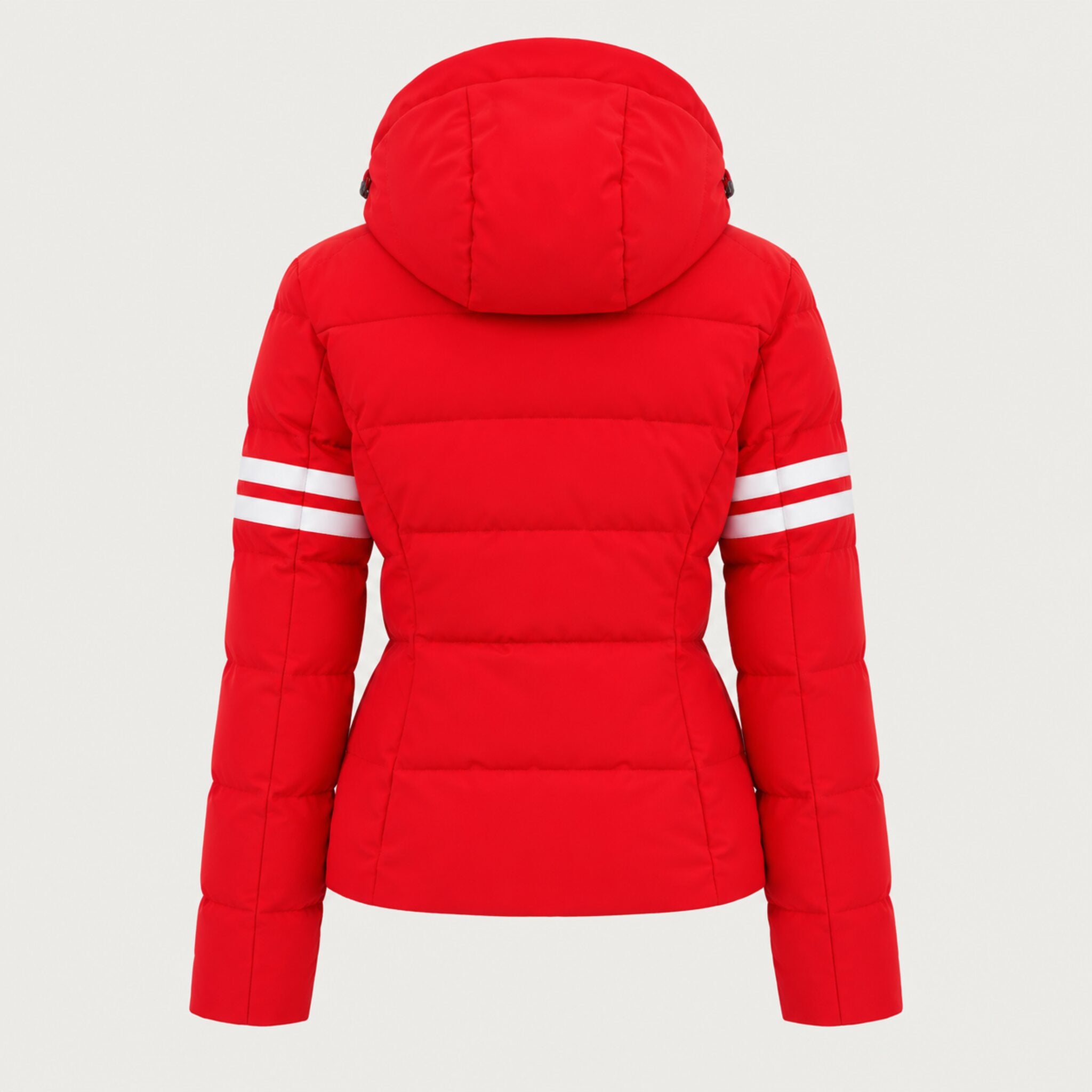 Fera women's Kate Ski Jacket in Red, back view.