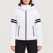 Fera women's Kate Ski Jacket in White, front view on model.