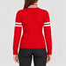 Fera women's Kate Sweater in Red, model back