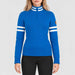 Fera women's Kate Sweater in Riviera Blue, model front
