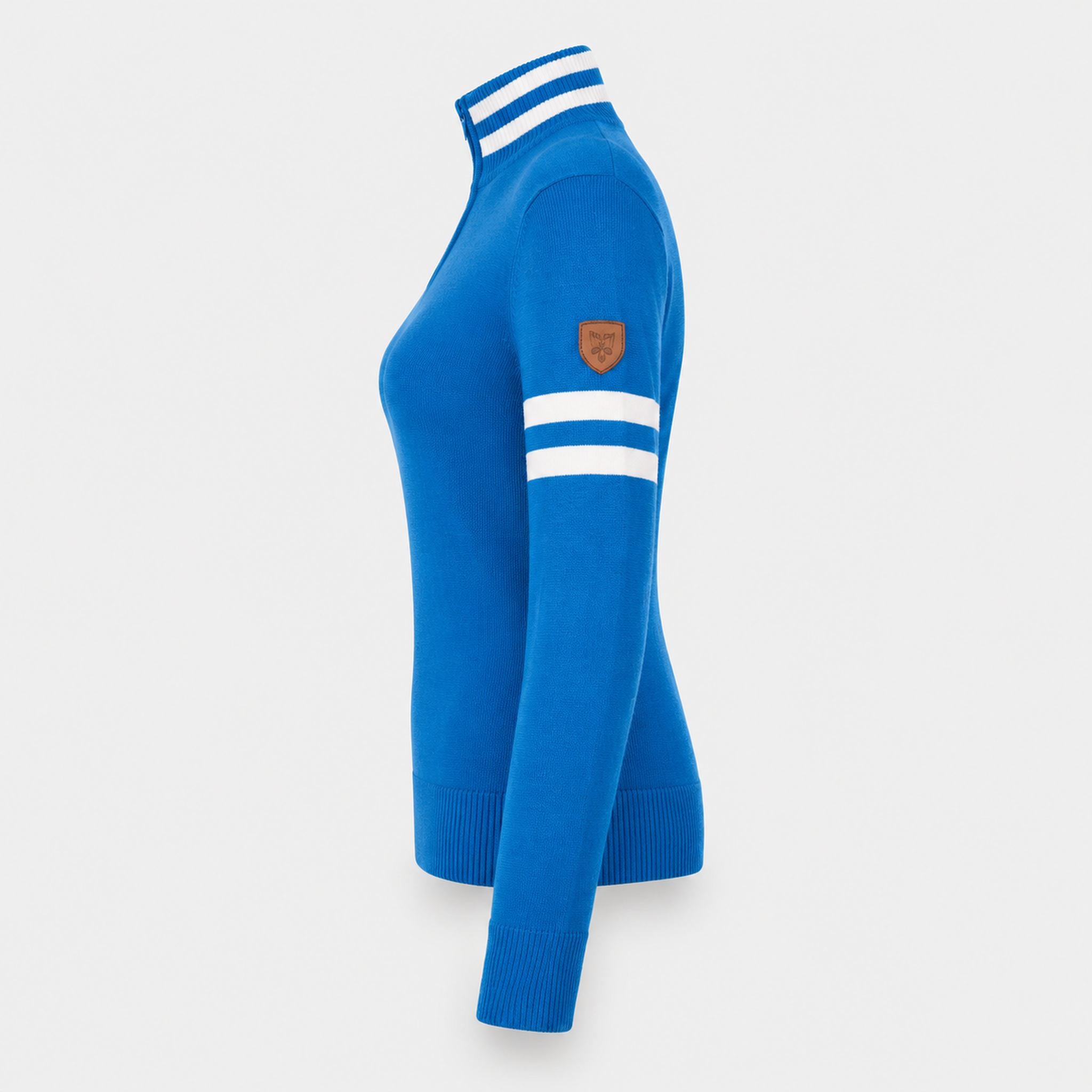 Fera women's Kate Sweater in Riviera Blue, product side