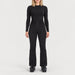 Fera women's Kelly Pant in Black, front view on model.