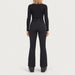 Fera women's Kelly Pant in Black, back view on model.