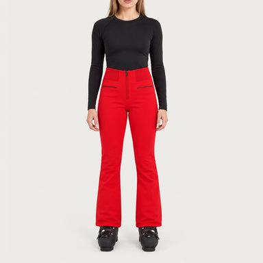 Fera women's Kelly Pant in Red, front view on model.
