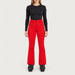 Fera women's Kelly Pant in Red, front view on model.