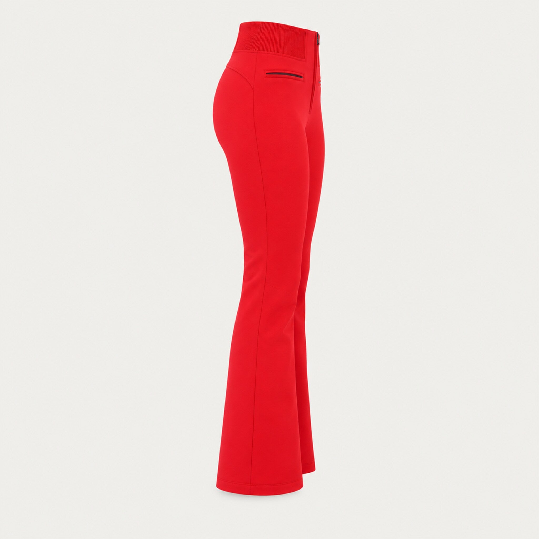 Fera women's Kelly Pant in Red, side view.