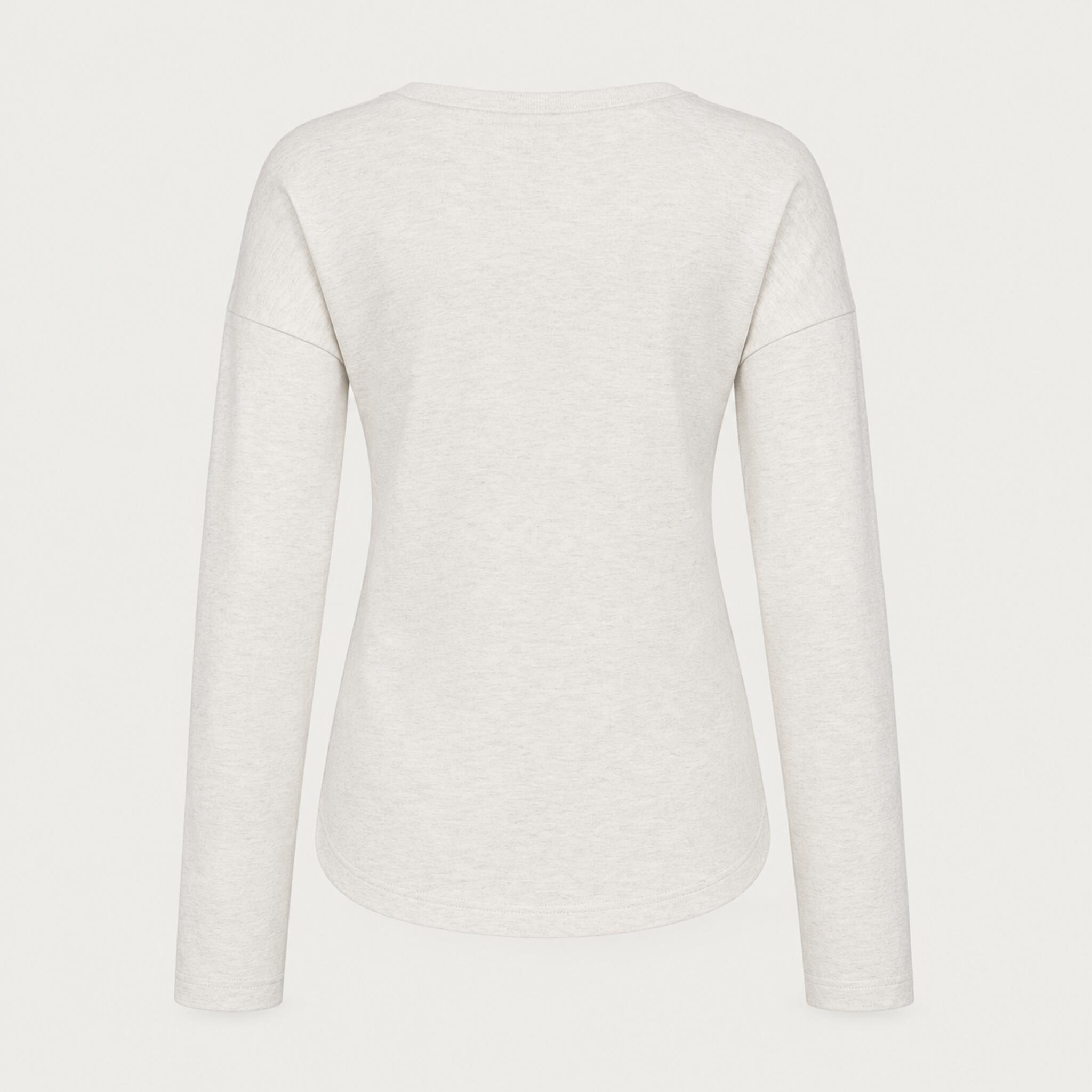 Fera women's Martini Run Tee in Ivory, back view.