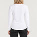 Fera women's Martini Run Tee in White, back view on model.