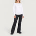 Fera women's Martini Run Tee in White, full outfit on model.