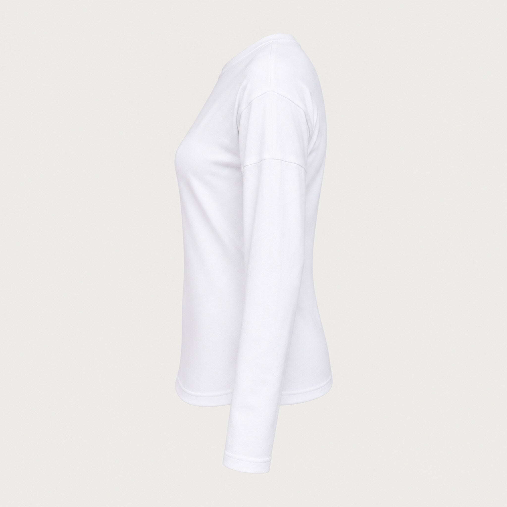 Fera women's Martini Run Tee in White, side view.